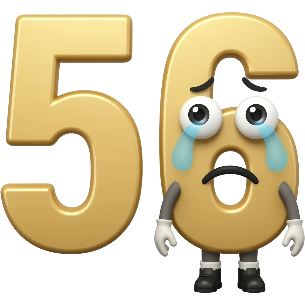 Numberblock 56 crying emoji