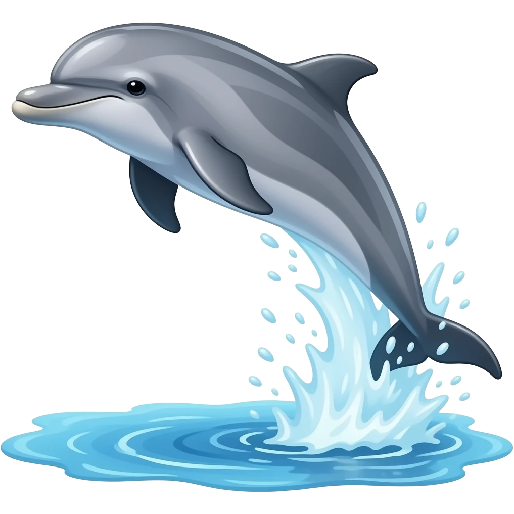 Dolphin show emoji