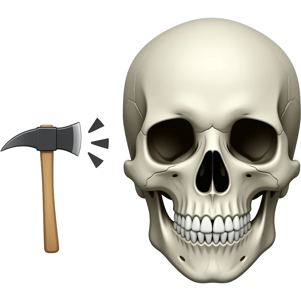 Hatchet to my head just one emoji