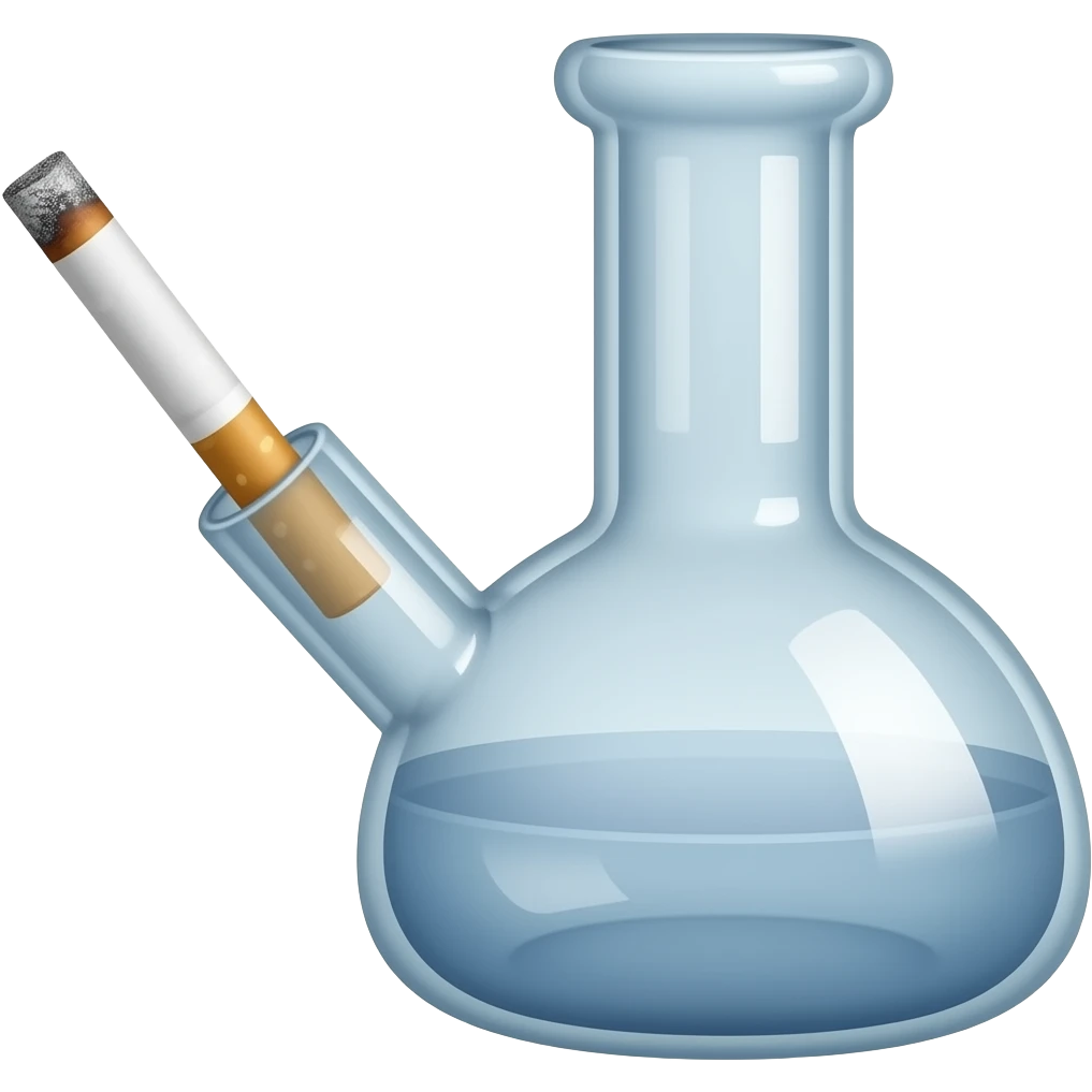 smoking beaker bong ios emoji emoji