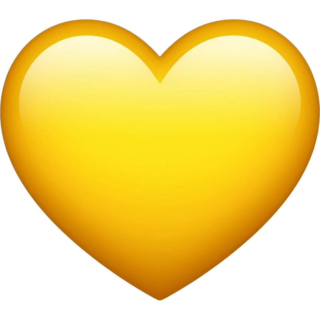 yellow heart emoji