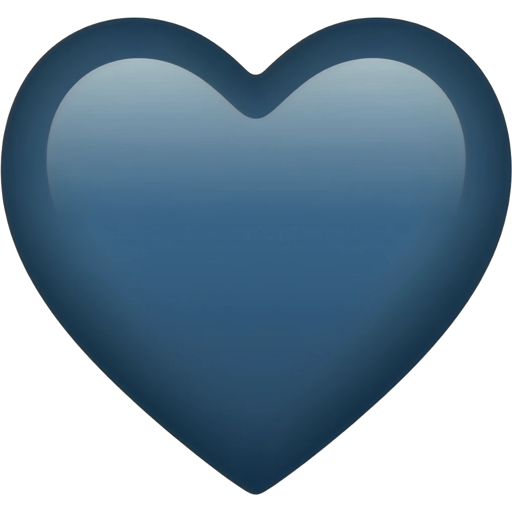 Dark blue heart emoji