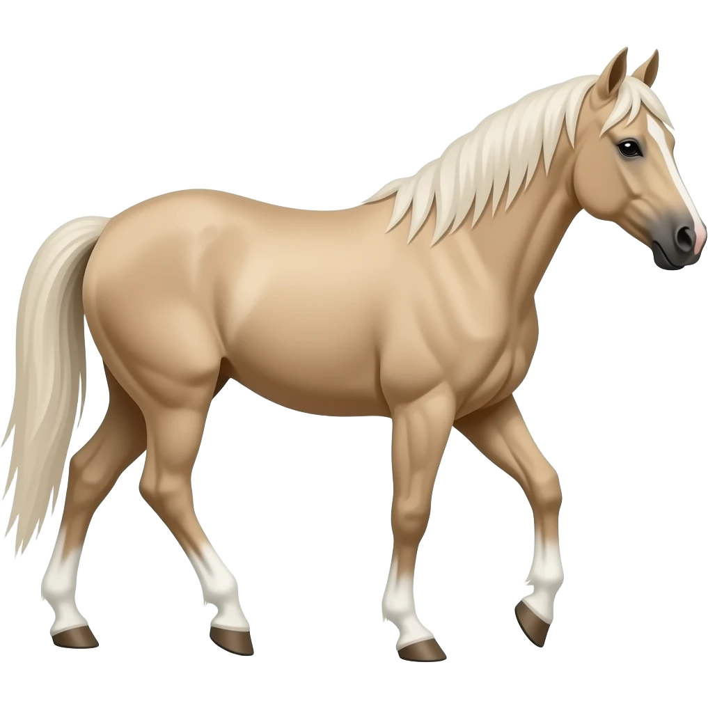 beige walking warmblood emoji
