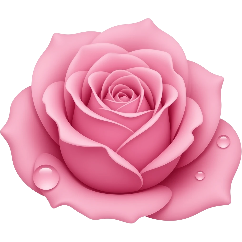 pink rose emoji