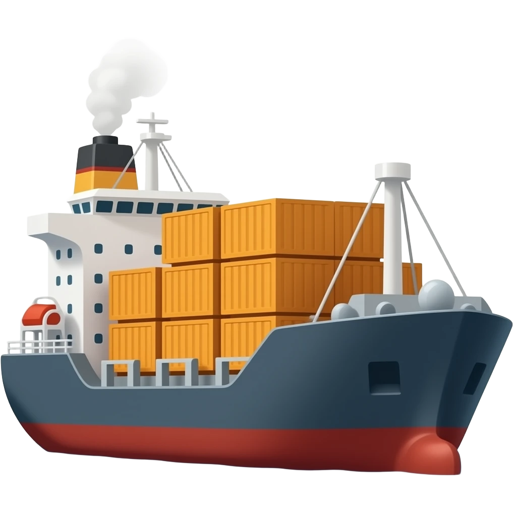 dry-cargo ship emoji