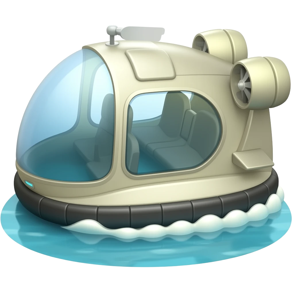 Hovercraft view from side emoji