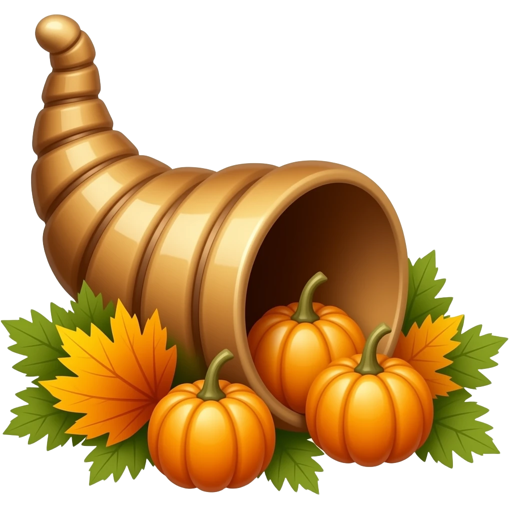 thanksgiving cornucopia emoji