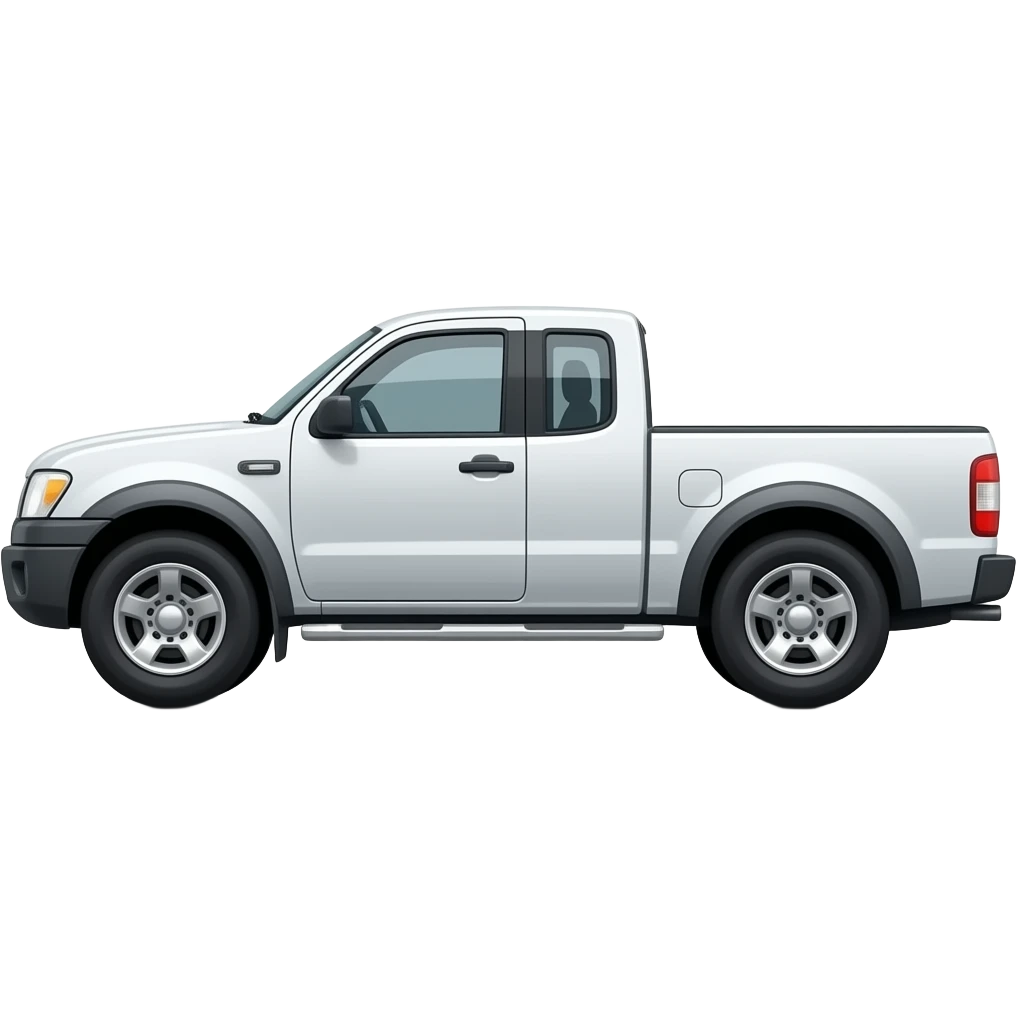 White ford ranger 2006 side view emoji