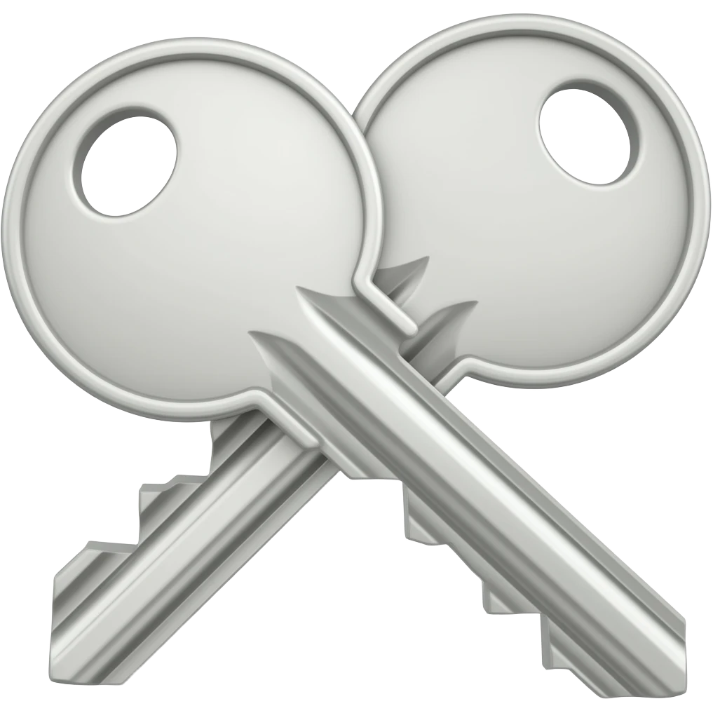 Gerçekçi anahtar emoji