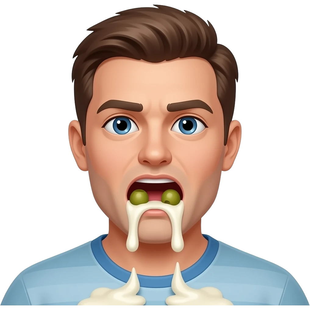 kotzen oliven eis emoji