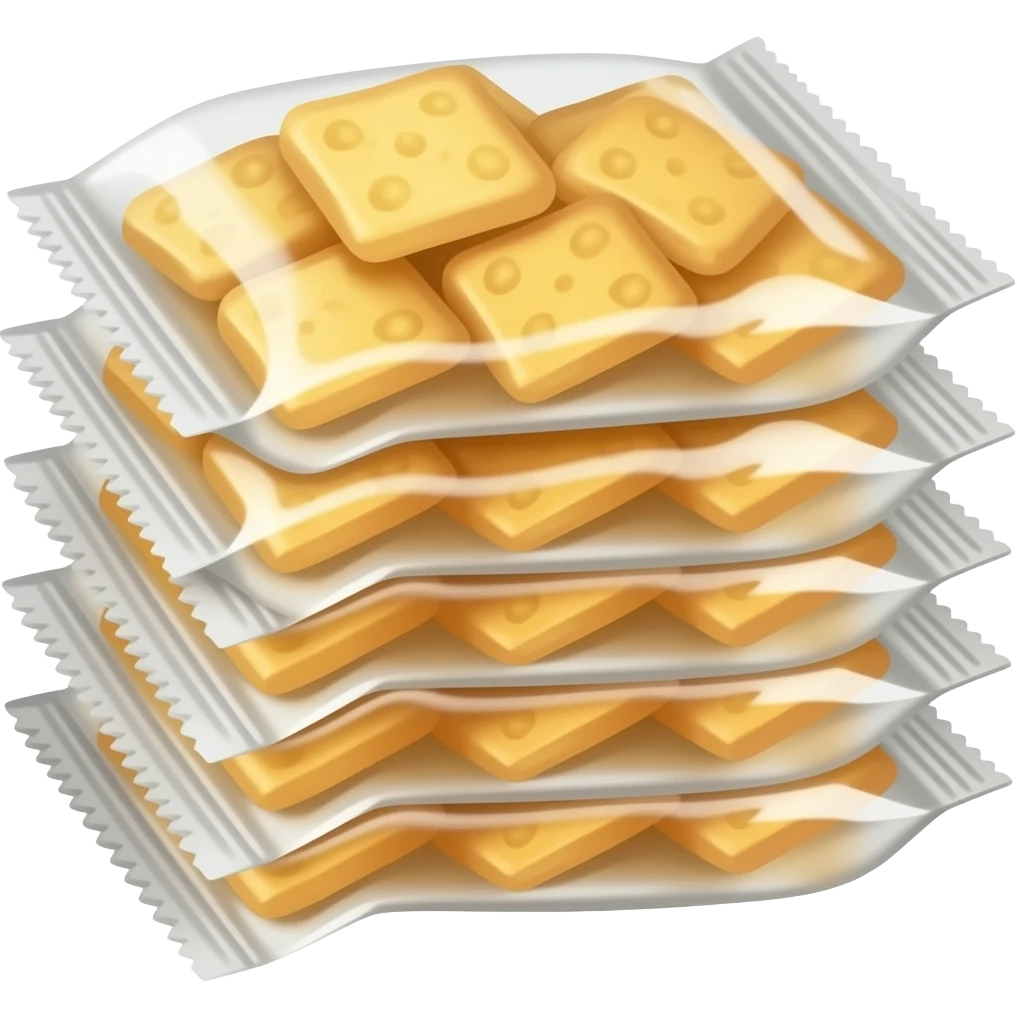 有包装的零食堆 emoji