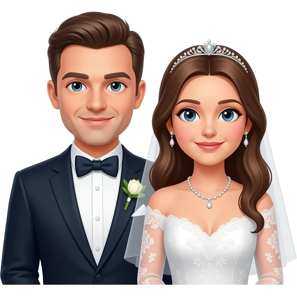 عکس منو همسرمو لباس عروس دامادی و استایل اروپایی درست کن ا emoji