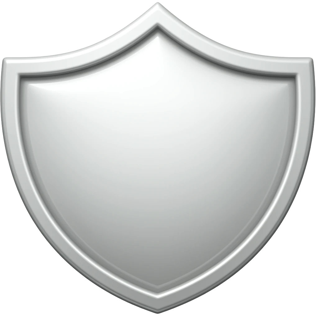 safe emoji like 🛡️ but white emoji