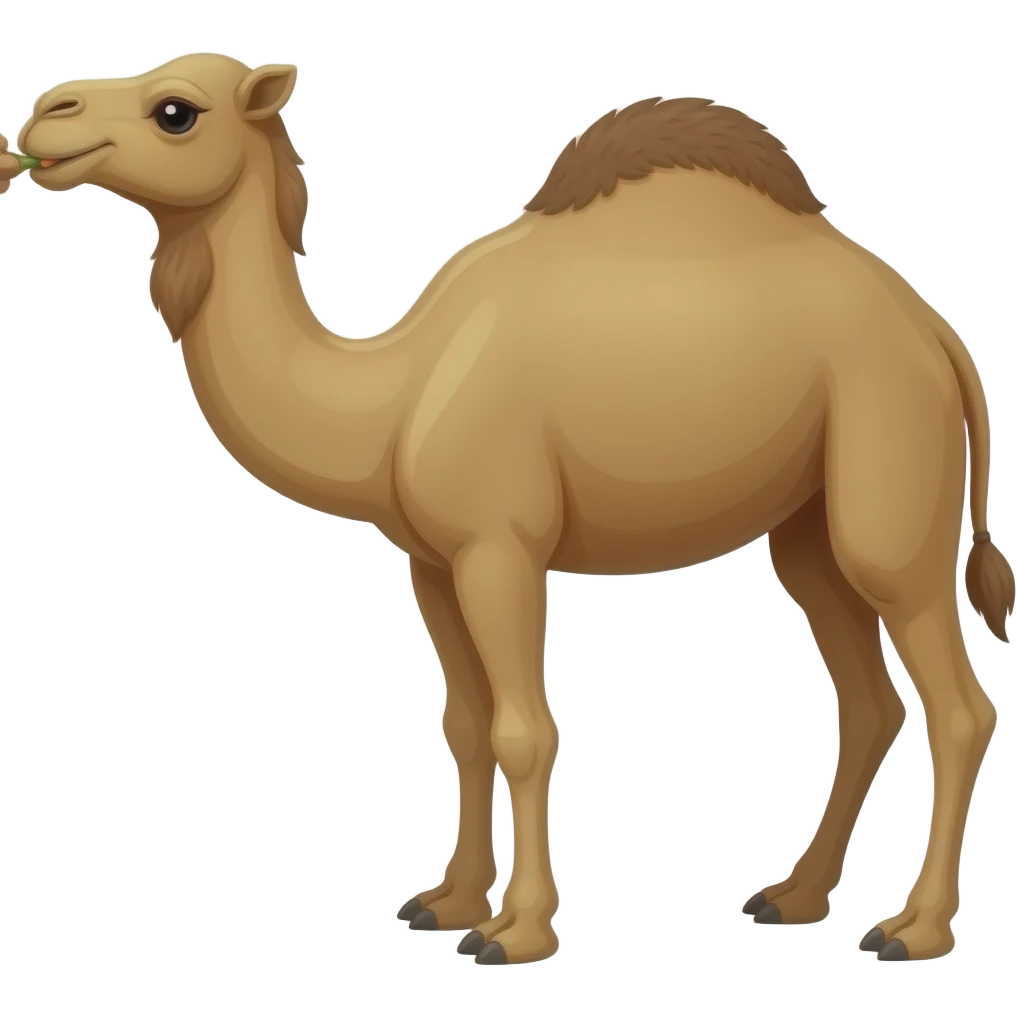 جمل ياكل  ناقة emoji