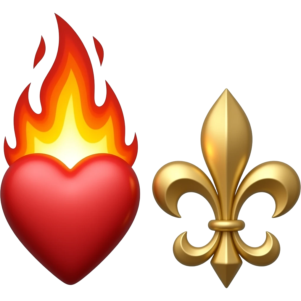 ❤️‍🔥⚜️ emoji