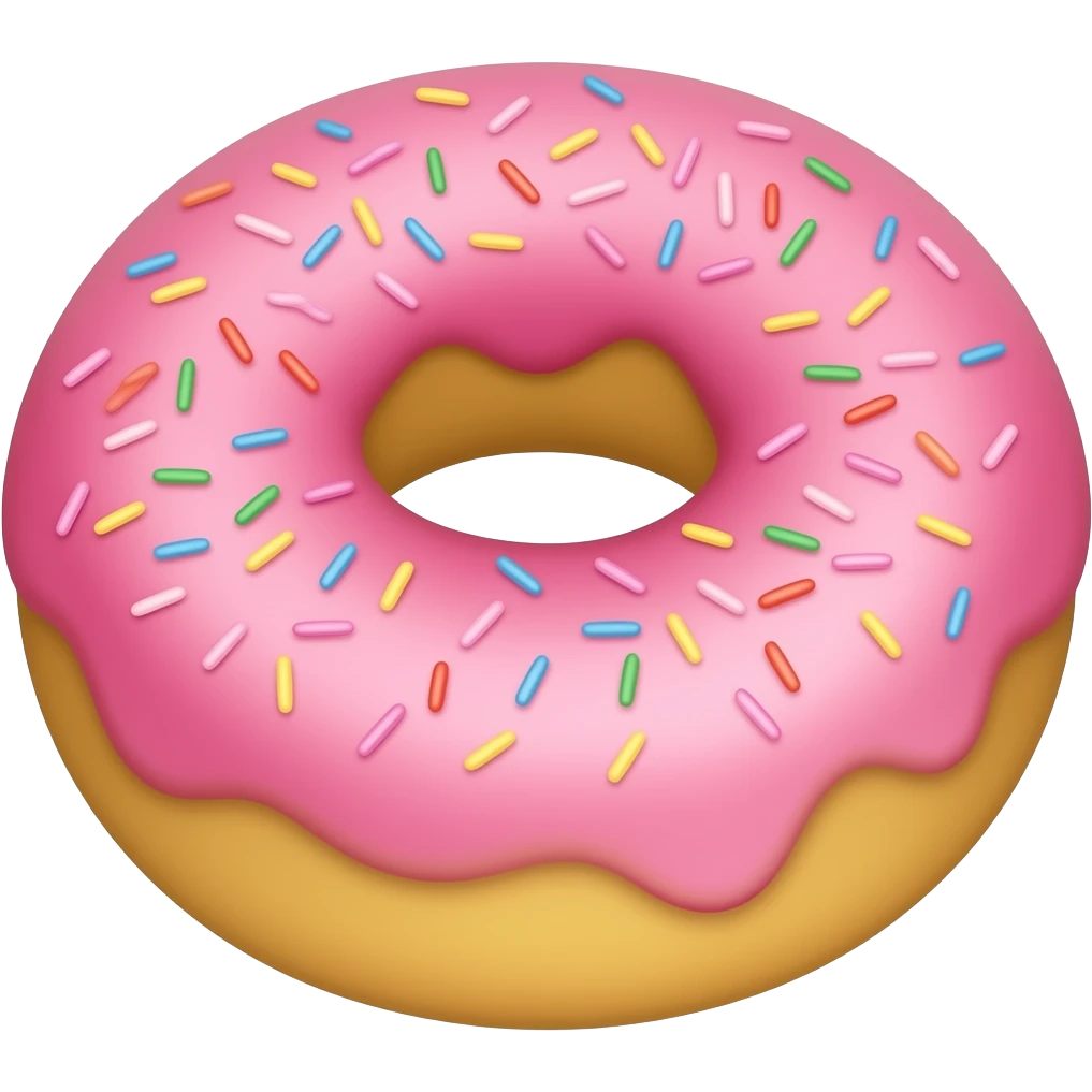 Glazed donut emoji