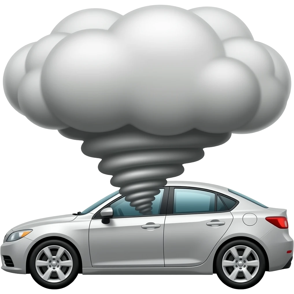 Tornado intercept vehicle emoji