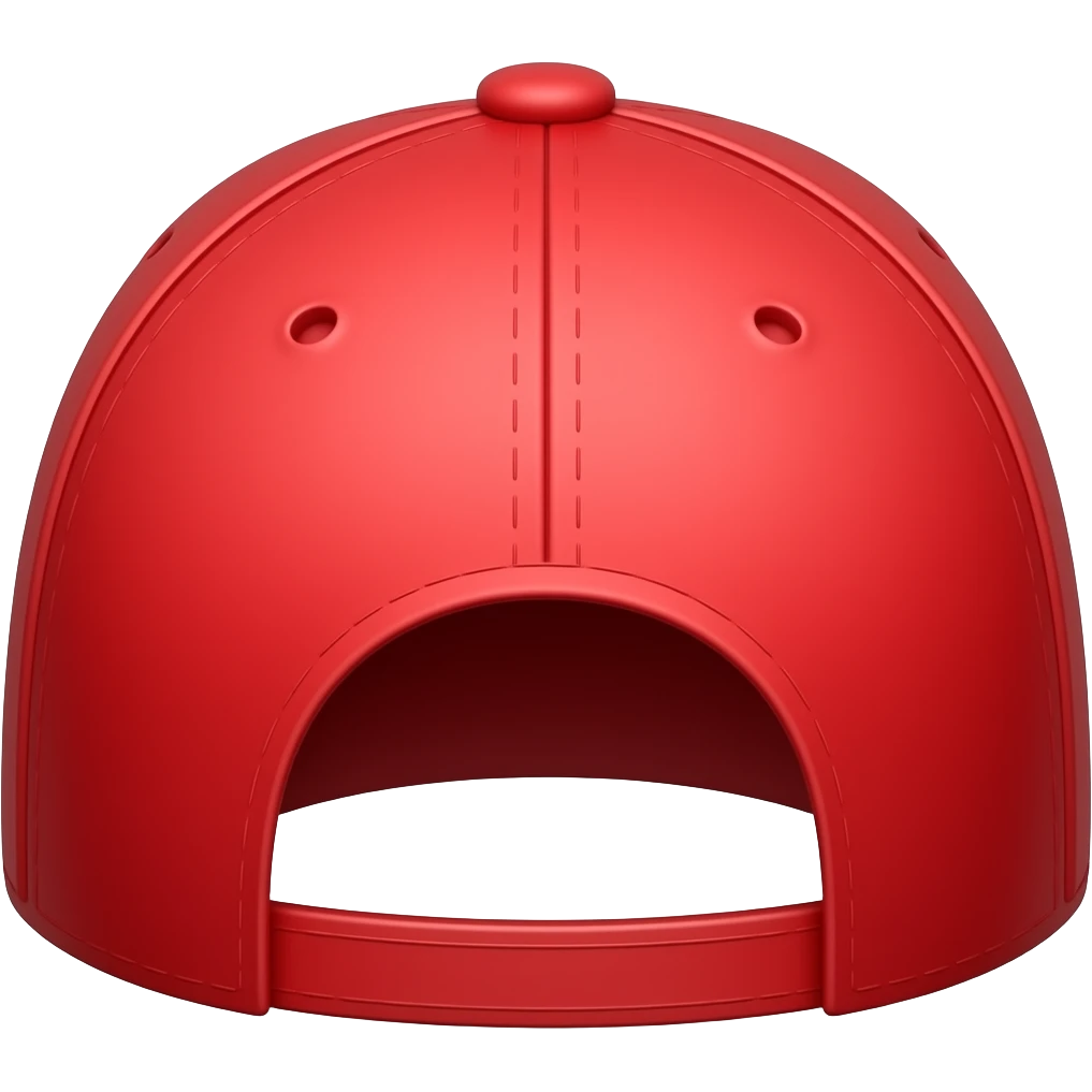 backwards red baseball cap emoji