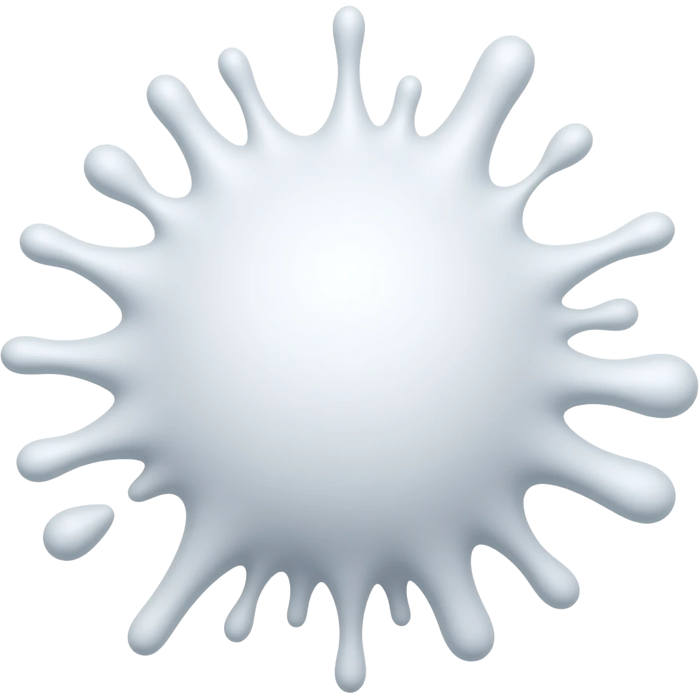 white splatter emoji