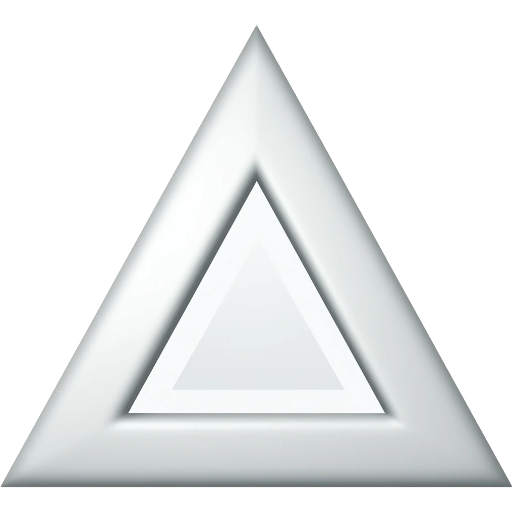 3d triangle shape emoji