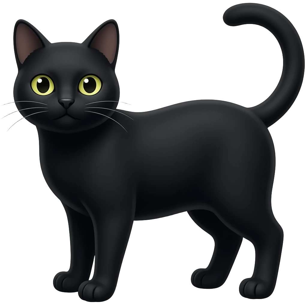 Black cat emoji