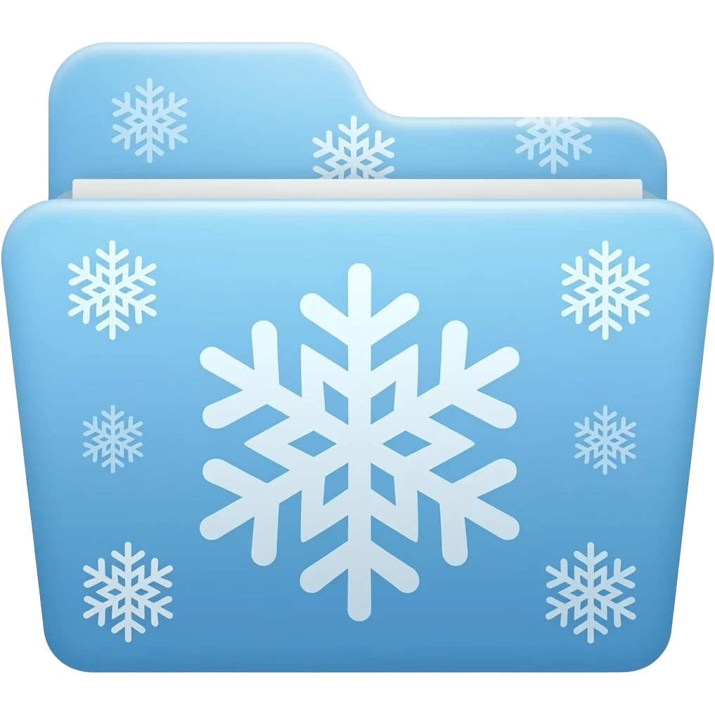 folder Snowflake emoji