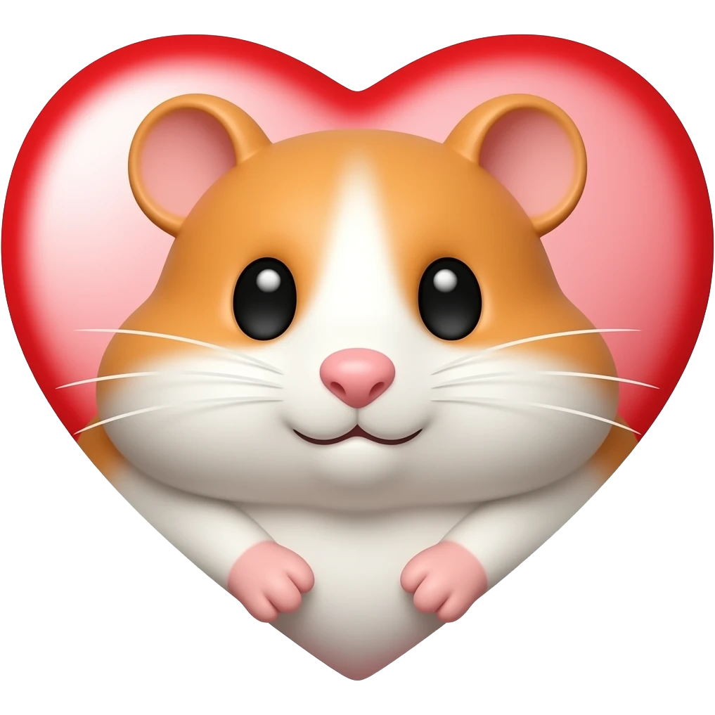 Corazón de hamster emoji