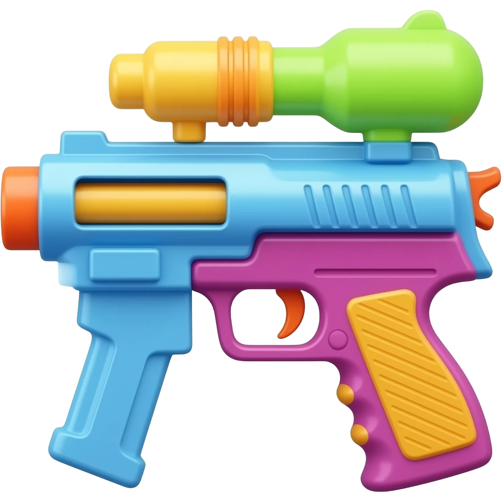 colorful water gun emoji