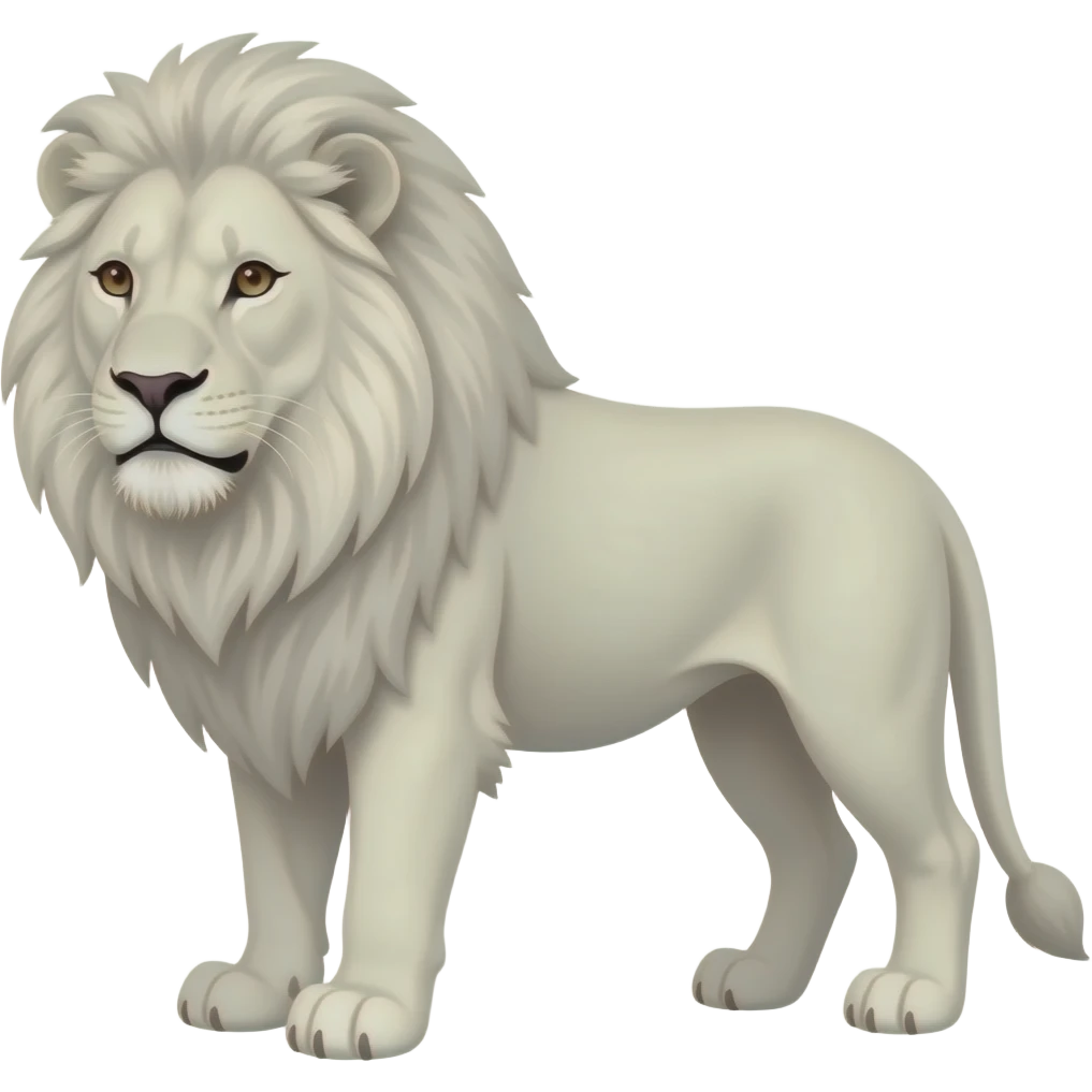 White lion emoji