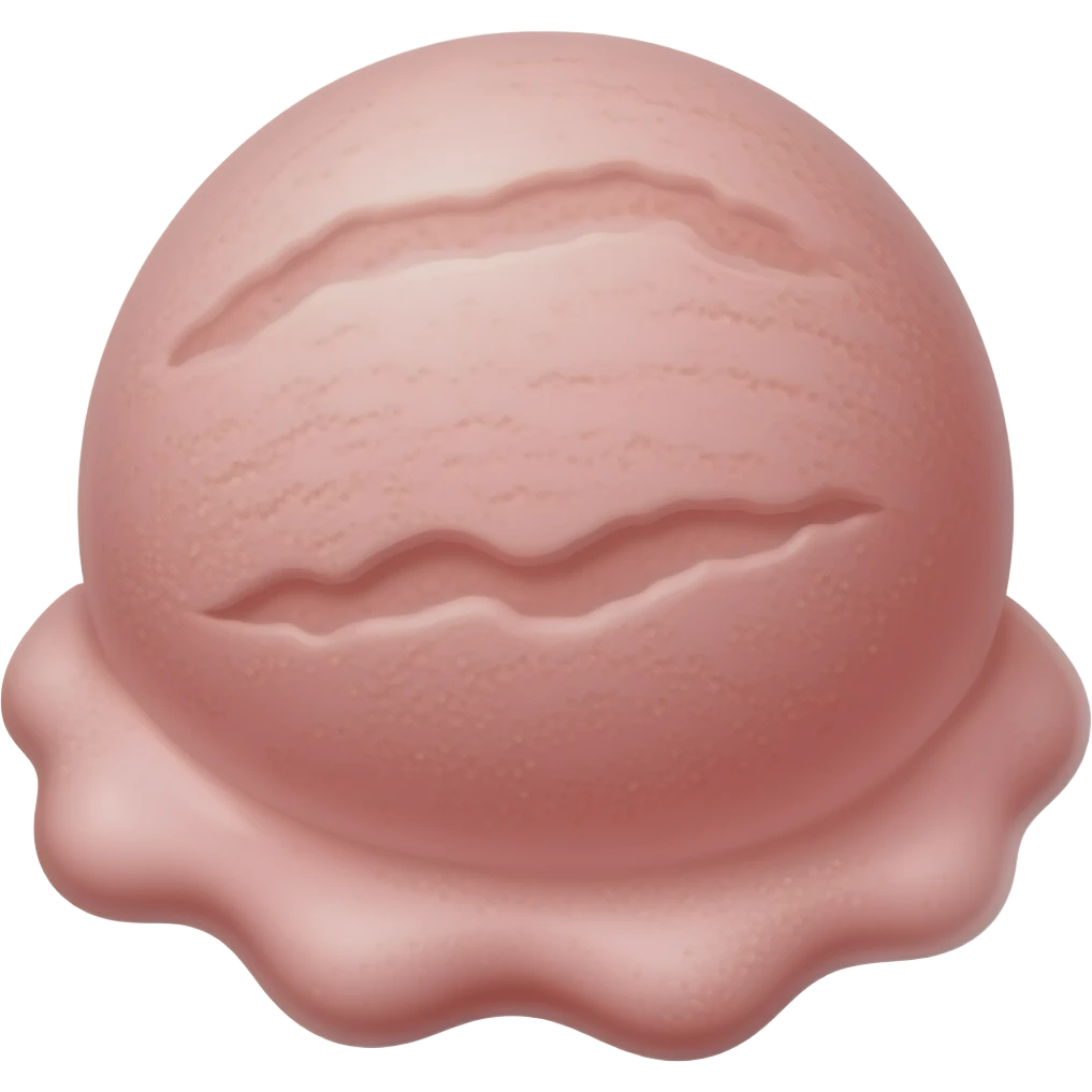 шарик мороженного клубника emoji