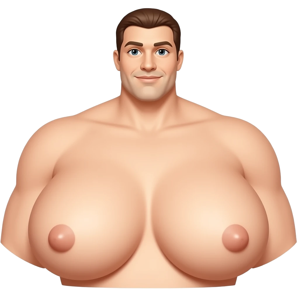 Naked giant boob emoji