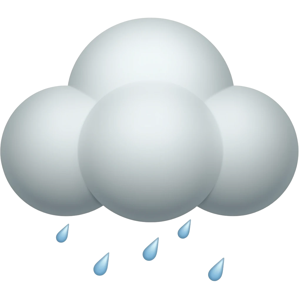 rainy cloud emoji