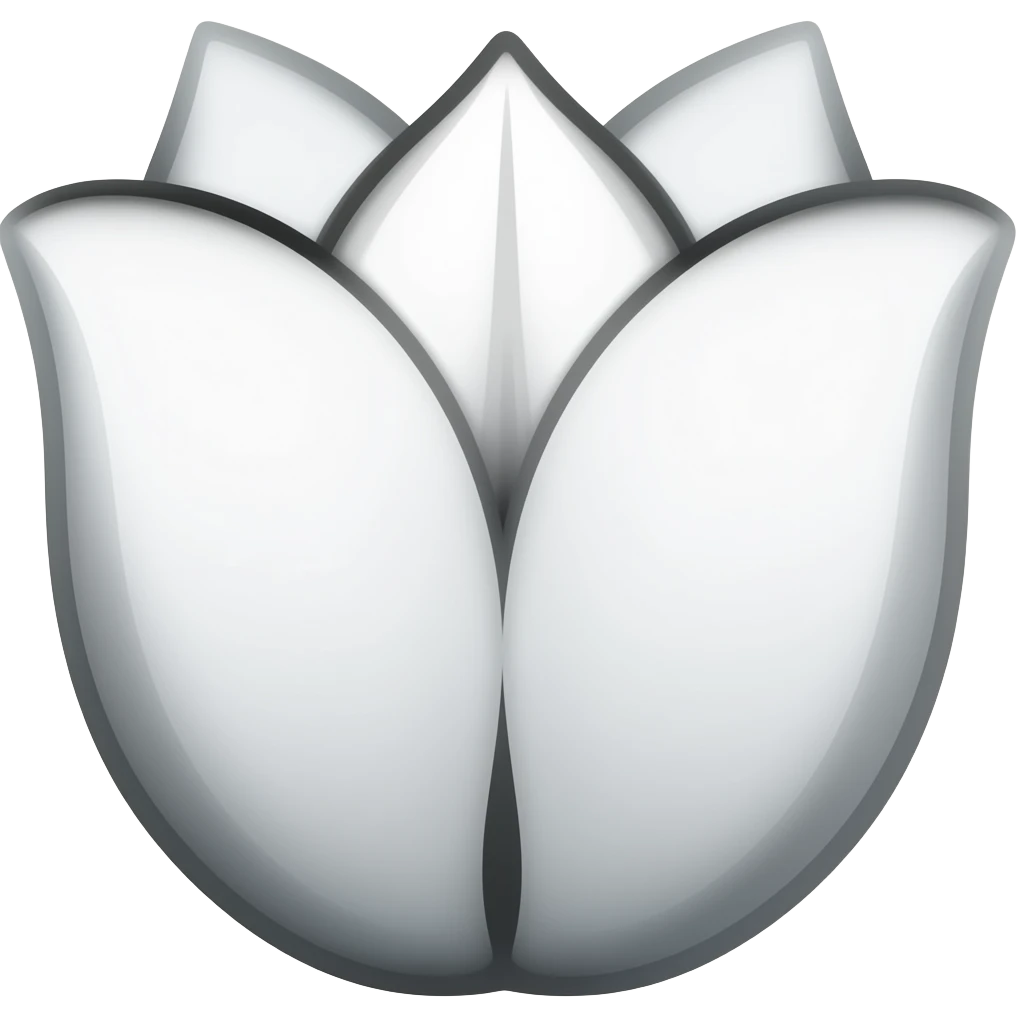 Tulip outline emoji