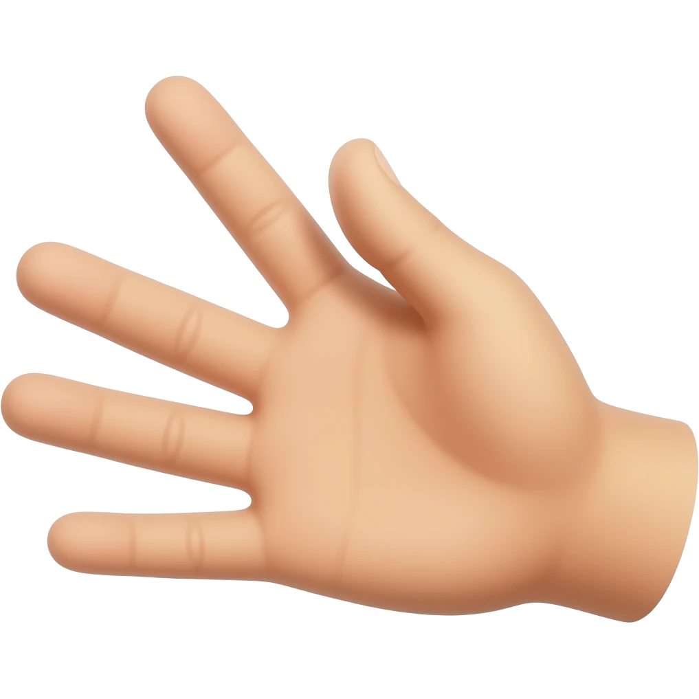single hand extend emoji