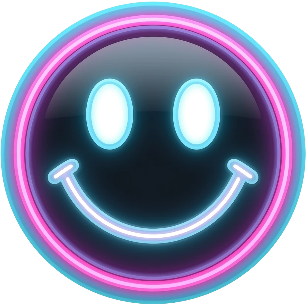 Neon colour emoji emoji