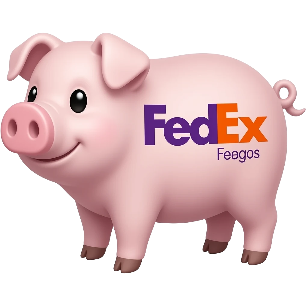 fedex pig emoji