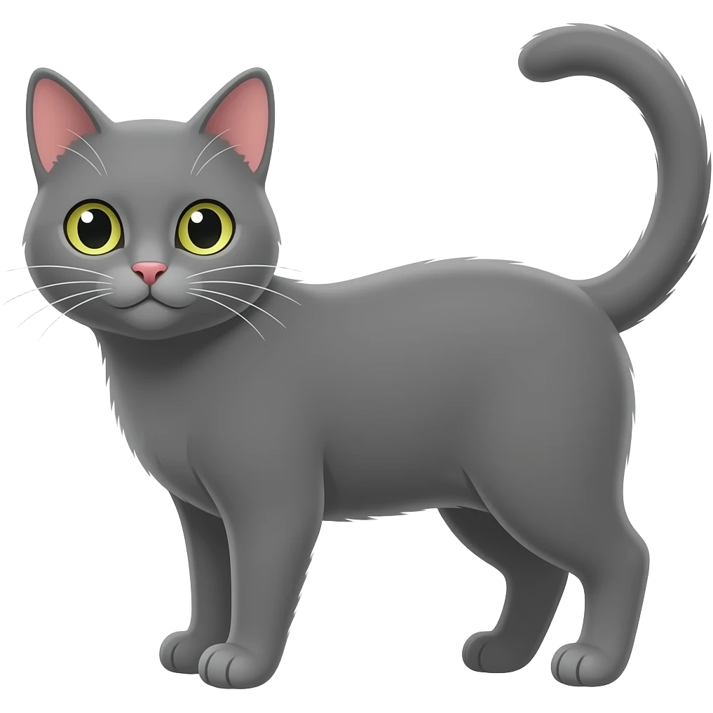 grey cat emoji
