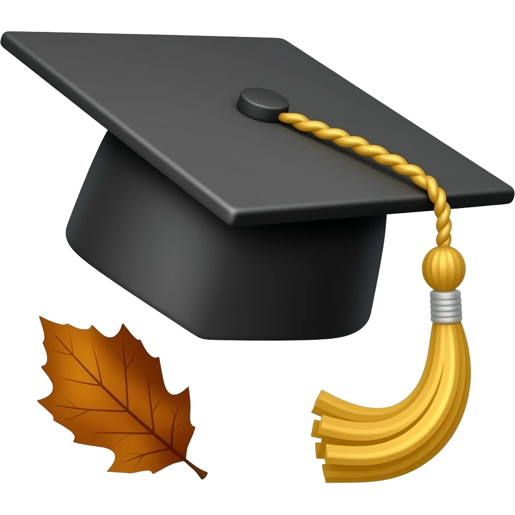 🎓🍂 emoji