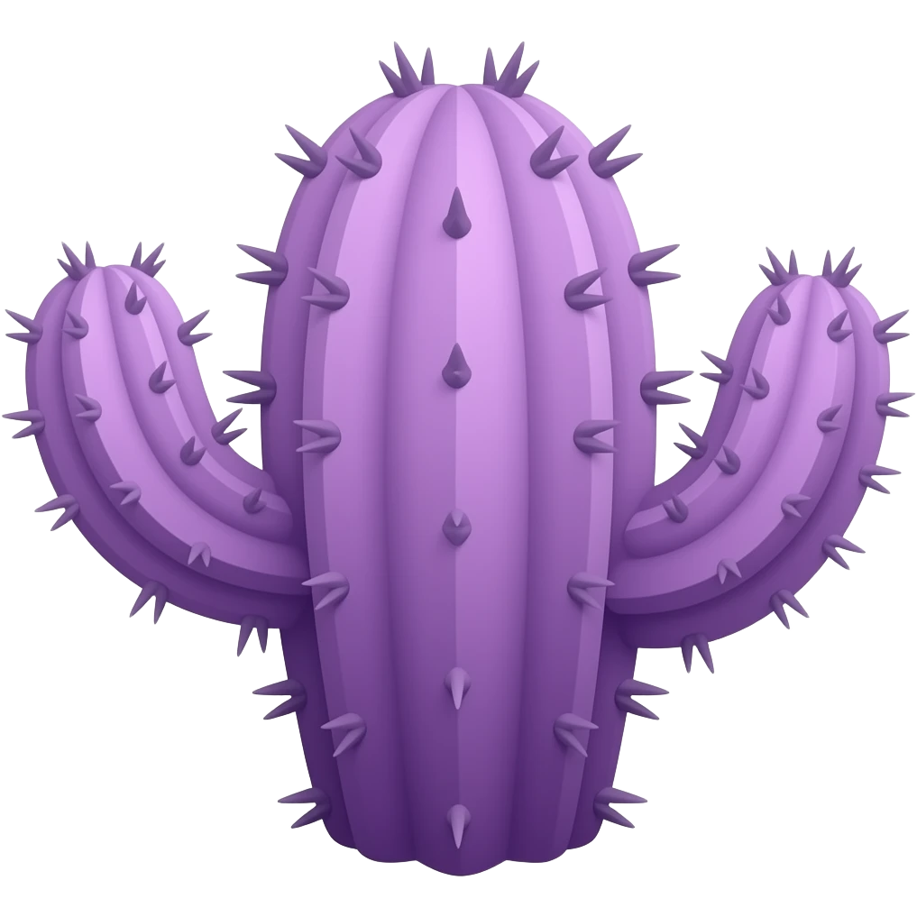 purple cacti, emoji emoji