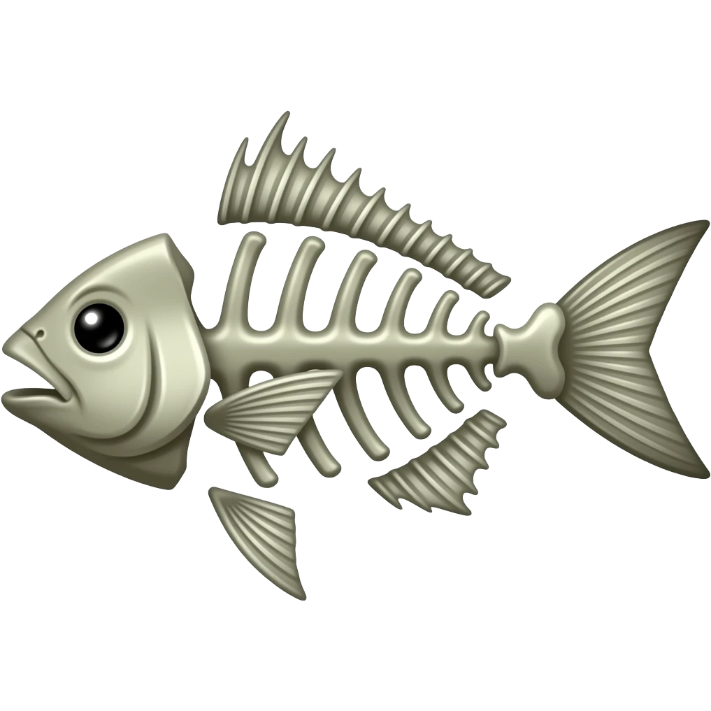 fish bone emoji