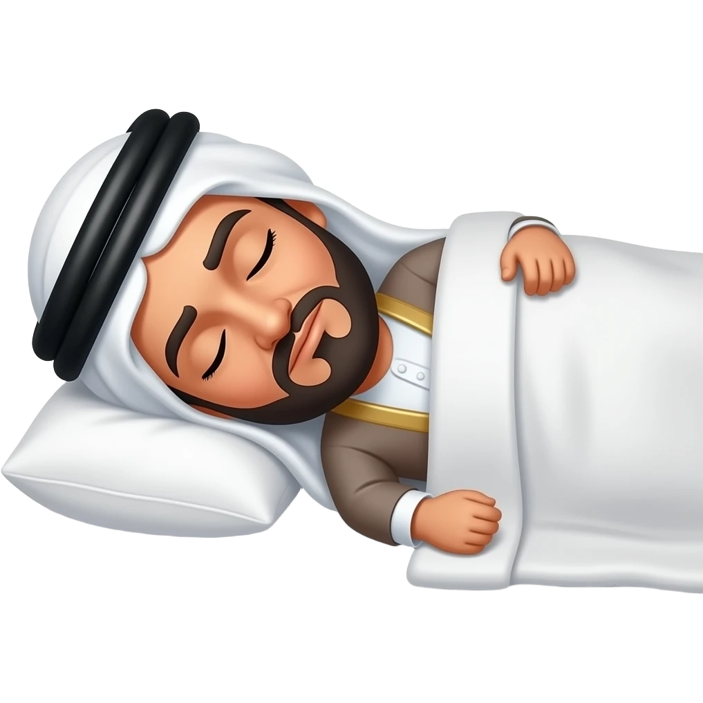 Султан ложится спать и снизу текст " Султан ложится спать" emoji