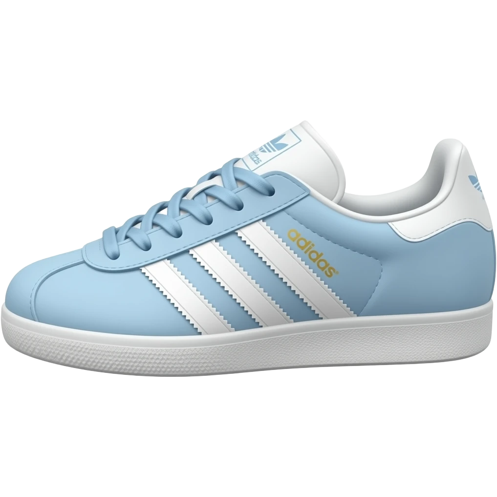 Adidas gazelle baby blue emoji