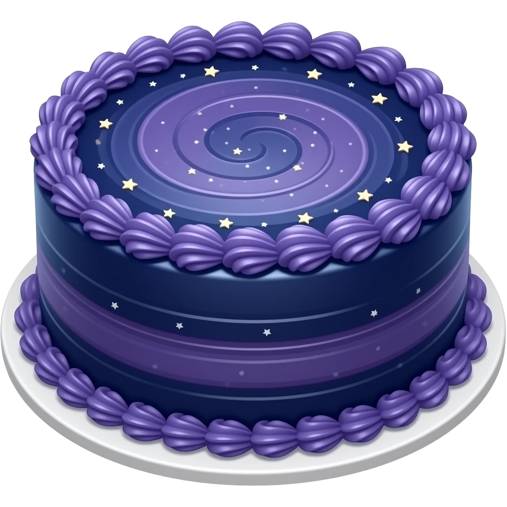 Galaxy cake emoji