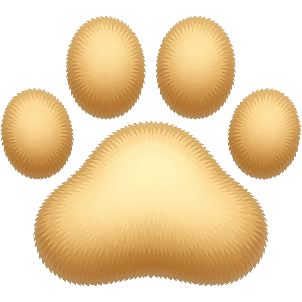 cat foot print emoji