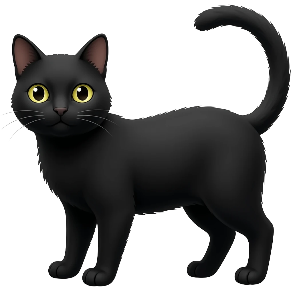 Black cat emoji