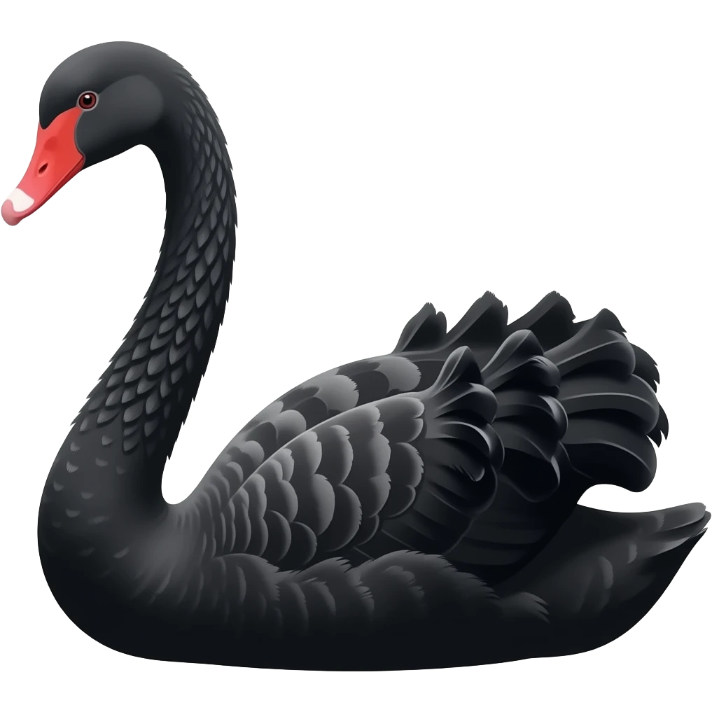 Black swan emoji