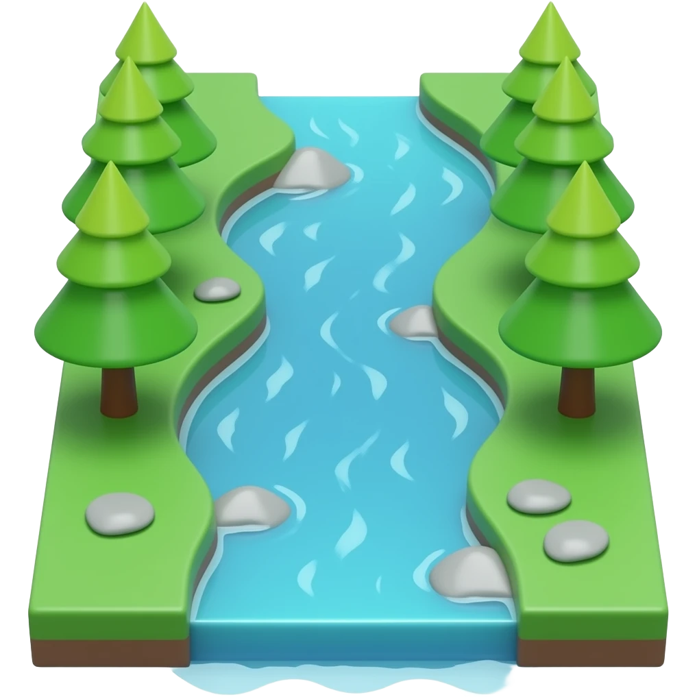river 3D emoji emoji