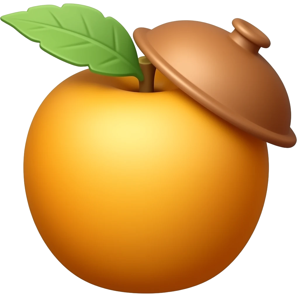colocar danto tapa na fruta emoji