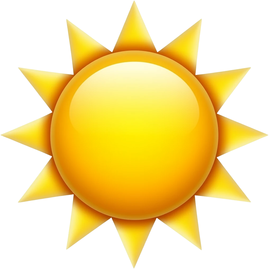 Sun emoji