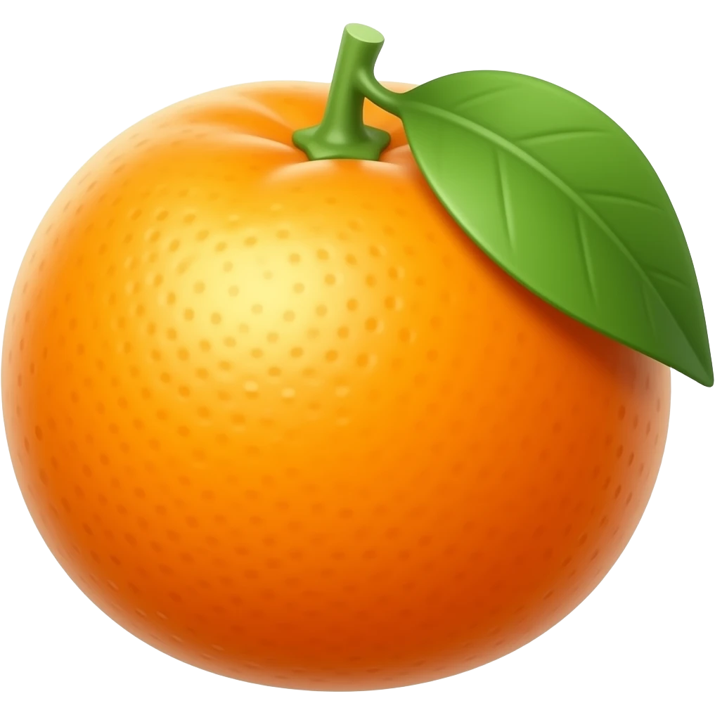 Tangerine emoji